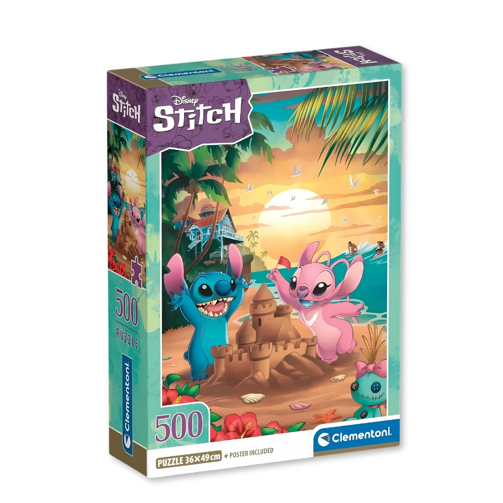 01. Lilo & Stitch Puzzle Beach Adventure, 500pcs